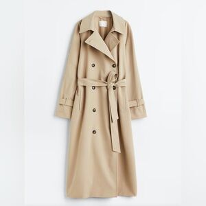 H&M DOUBLE-BREASTED TRENCH COAT